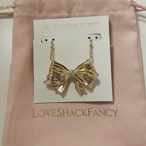 KENDRA SCOTT X LOVESHACKFANCY Bow Necklace